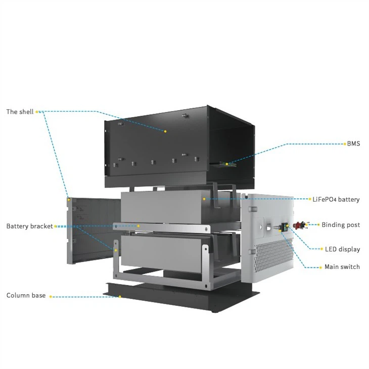 Lithium Battery 200Ah 48V With MPPT And BMS Inside For Off Grid Solar Home System
