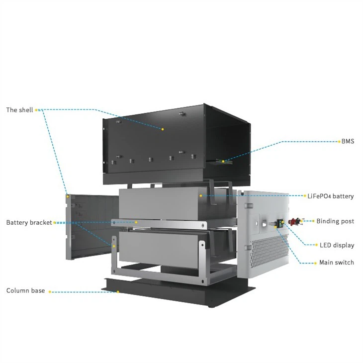 Solar Power Battery Storage System Blue Carbon Factory Supply 48V 200Ah 250Ah 300Ah Lithium Ion Battery