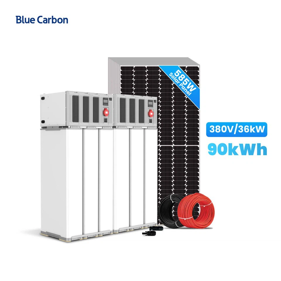 Blue Carbon Off Grid 90kWh Solar Energy System 36kW Solar Commercial Industrial Use
